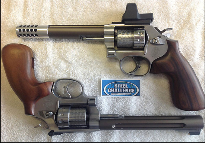 Steel Challenge rimfire revolvers